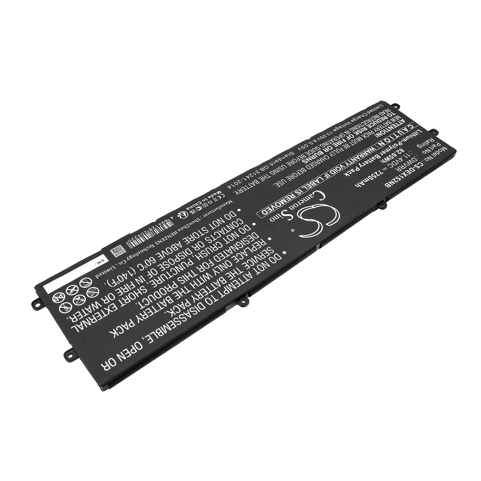 Batteri til bærbar PC for DELL X15 R2 WNR2X15CTO40S, X15 R2 NAHMX15R2_H90E og andre