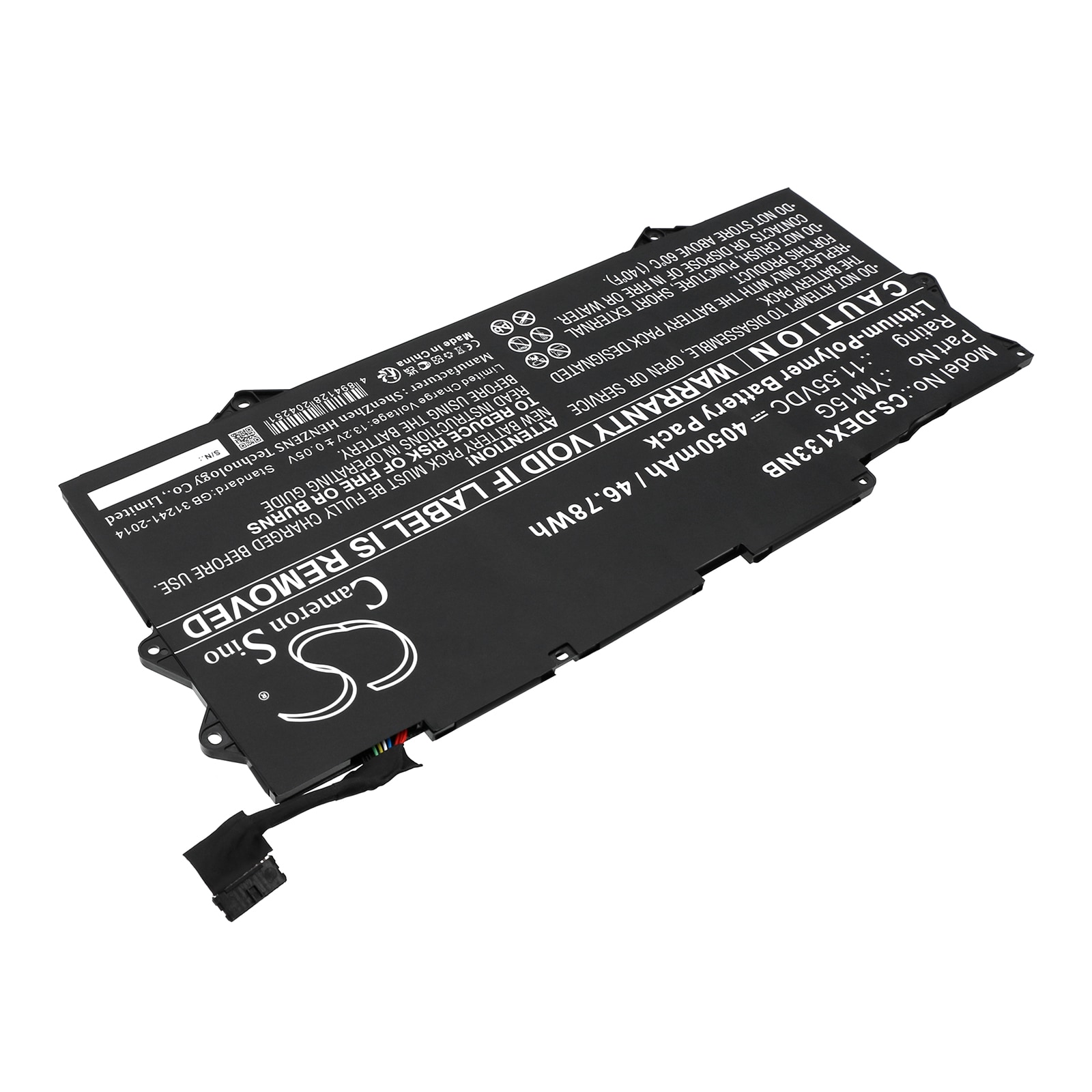 Batteri til bærbar PC for DELL XPS 13 9315-P1708LTW, XPS 13 9315-D1705S og andre