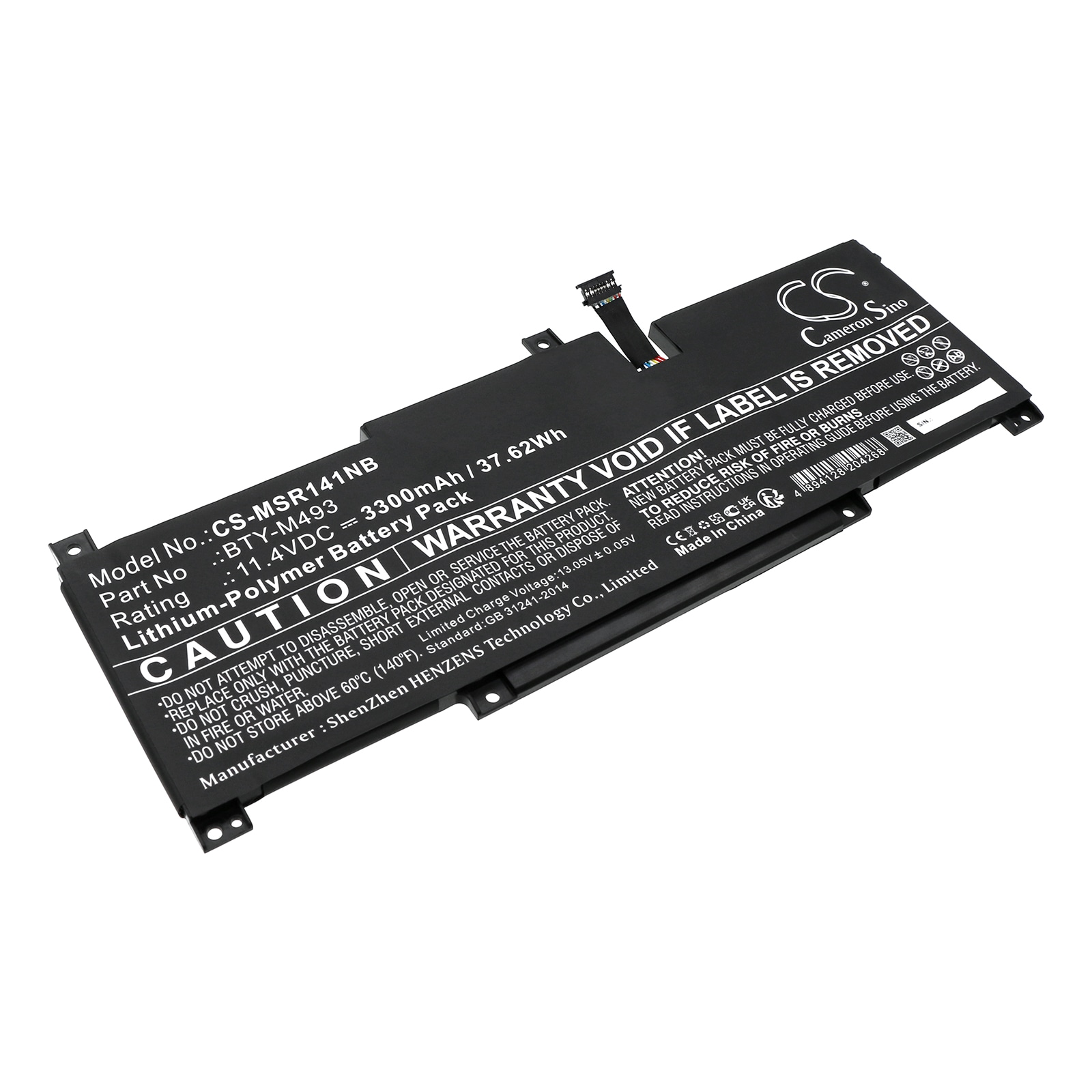 Batteri til bærbar PC for MSI Modern 14 B11MOU-861IN, Modern 14 B11 og andre.