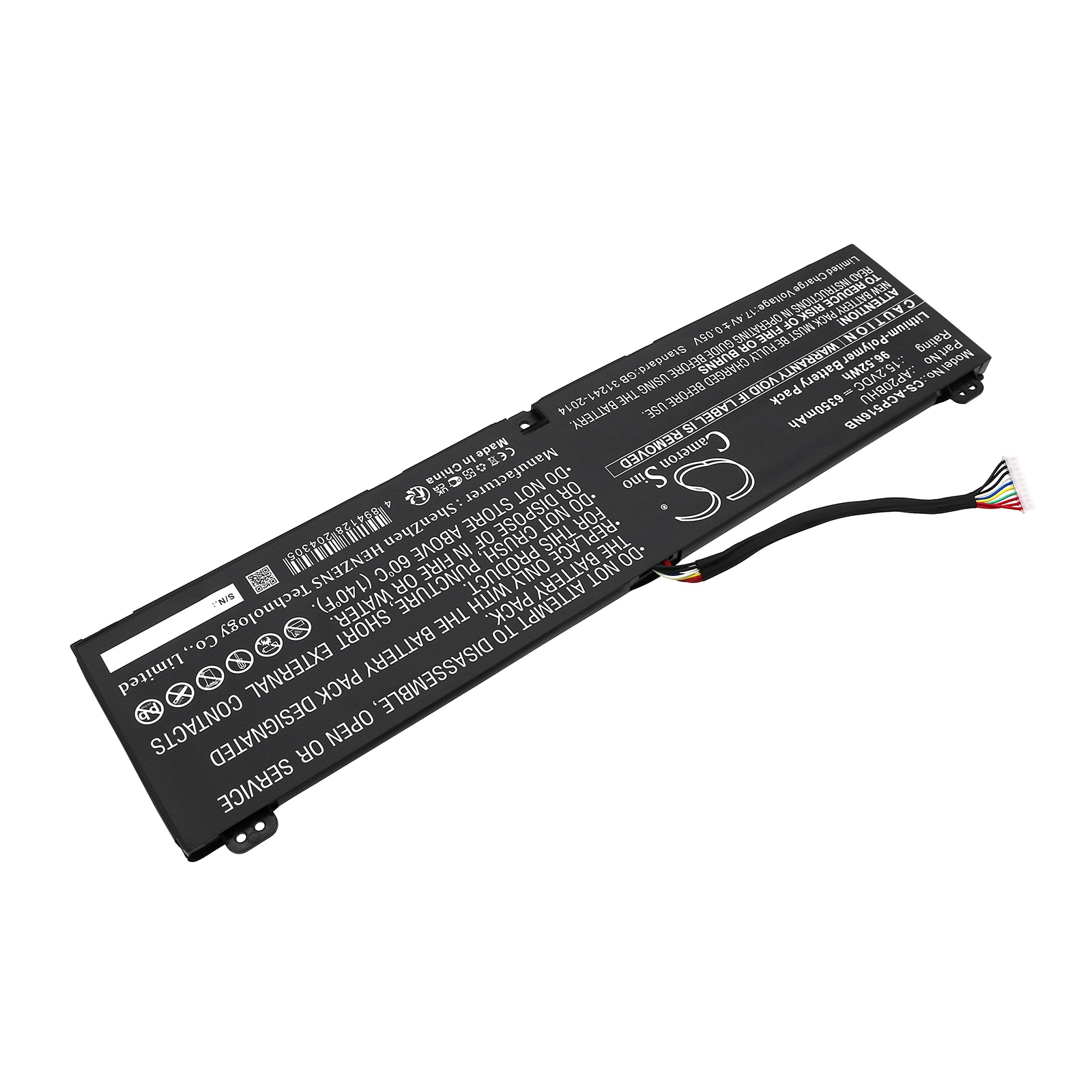 Batteri til bærbar PC for Acer Predator Triton 500 SE PT516-52s-72FE og andre