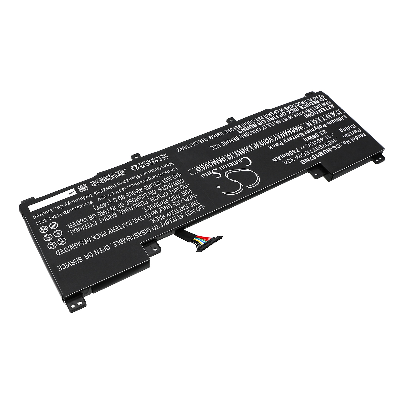 Batteri til bærbar PC for Huawei MateBook 16s i7, MateBook 16 CREM-WFD9 og andre.