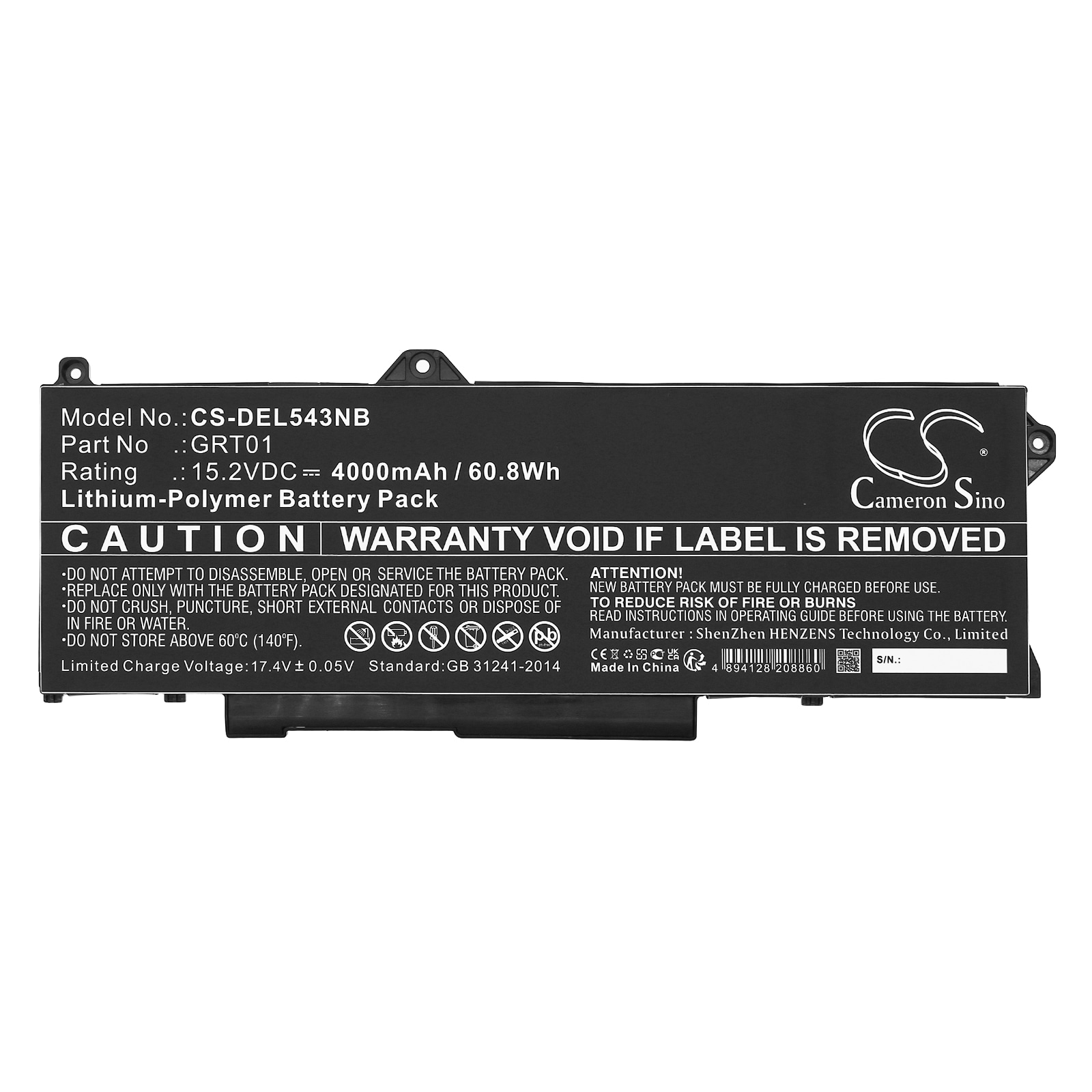Batteri til bærbar PC for DELL Precision 15 3571, Alienware M17 R5 AMD og andre.