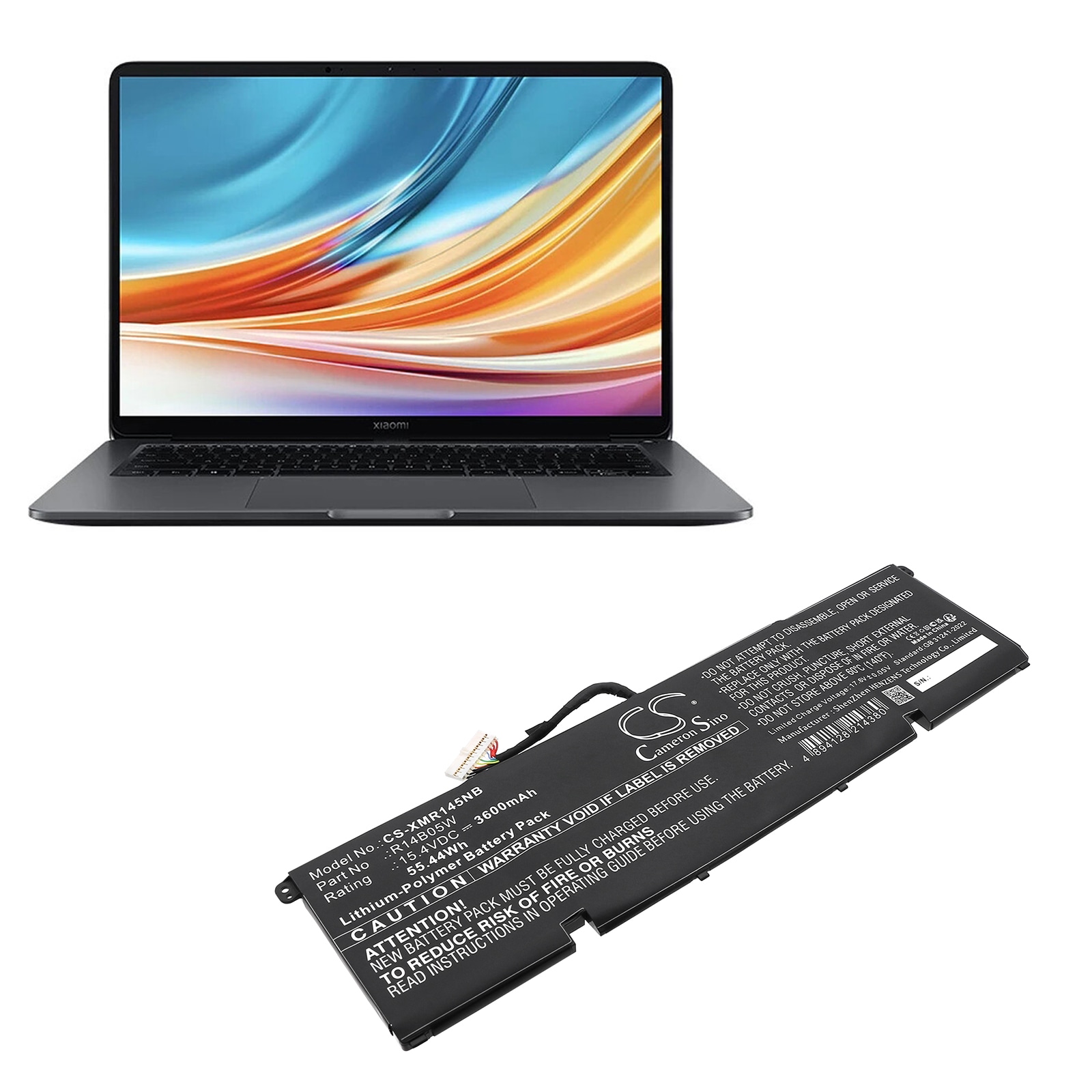 Batteri til bærbar PC for Xiaomi Pro X 14
