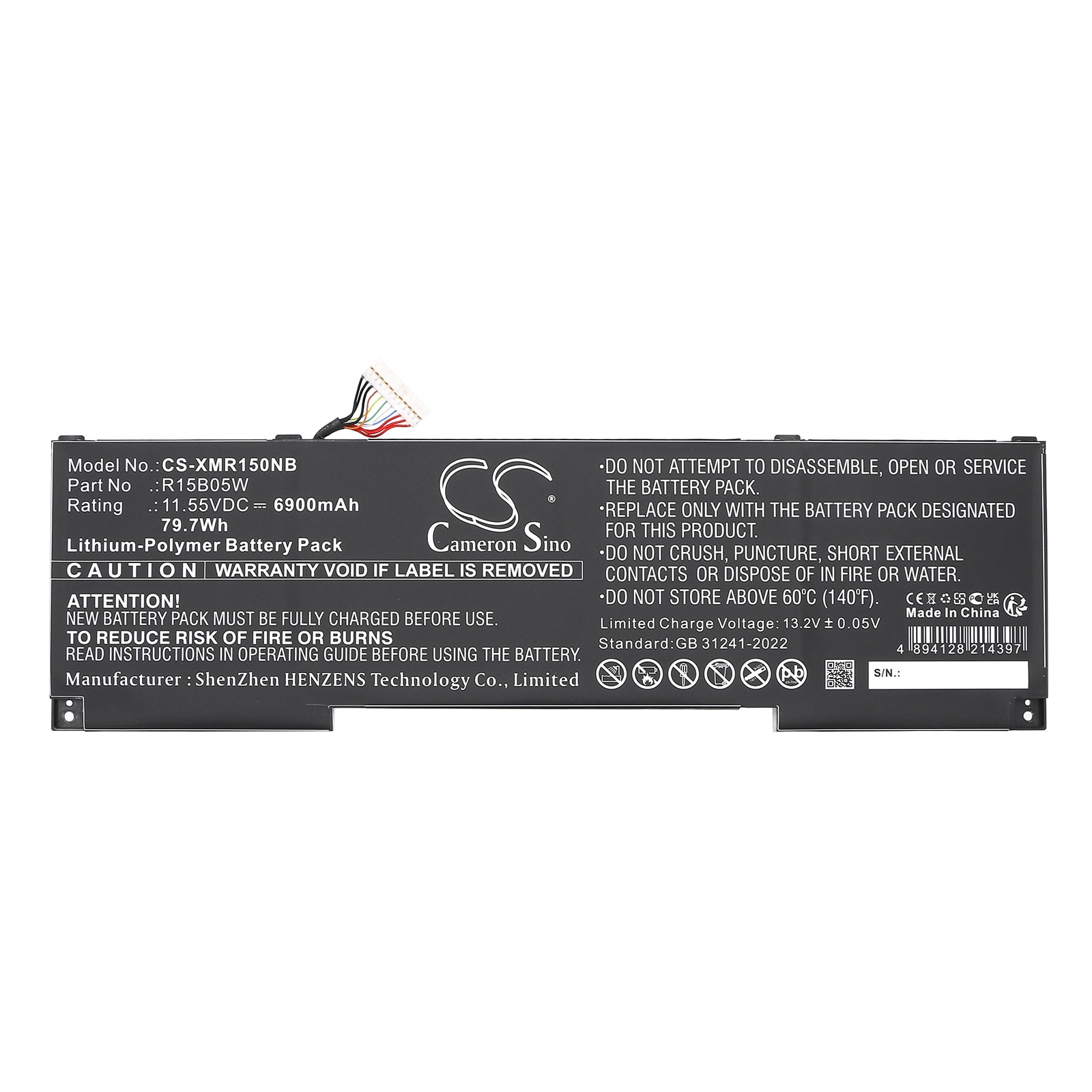 Batteri til bærbar PC for Xiaomi bærbar PC Pro X 15, Pro X15