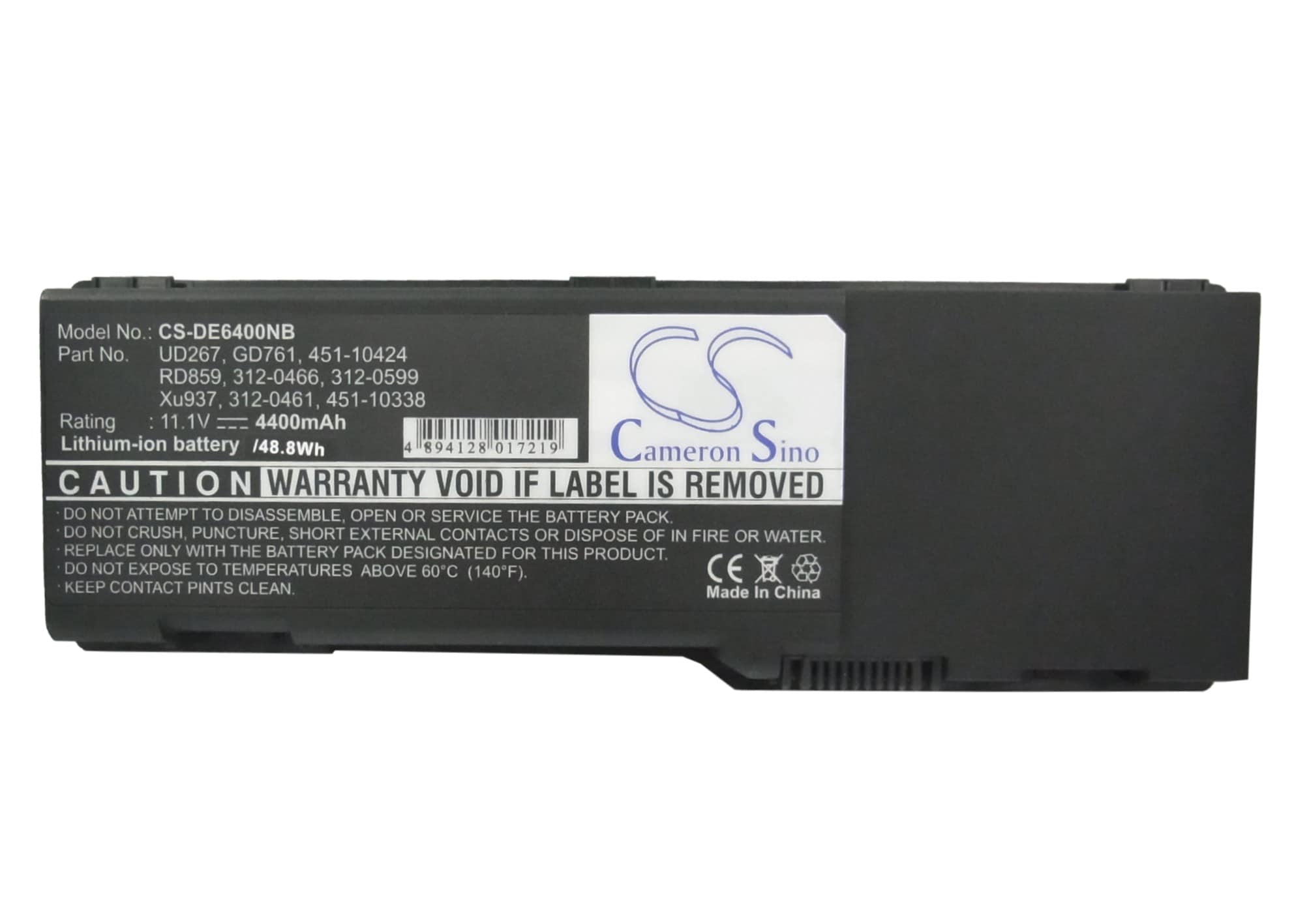 Batteri til bærbar PC for DELL Latitude 131L, Inspiron 1501, Inspiron E1505 og andre.