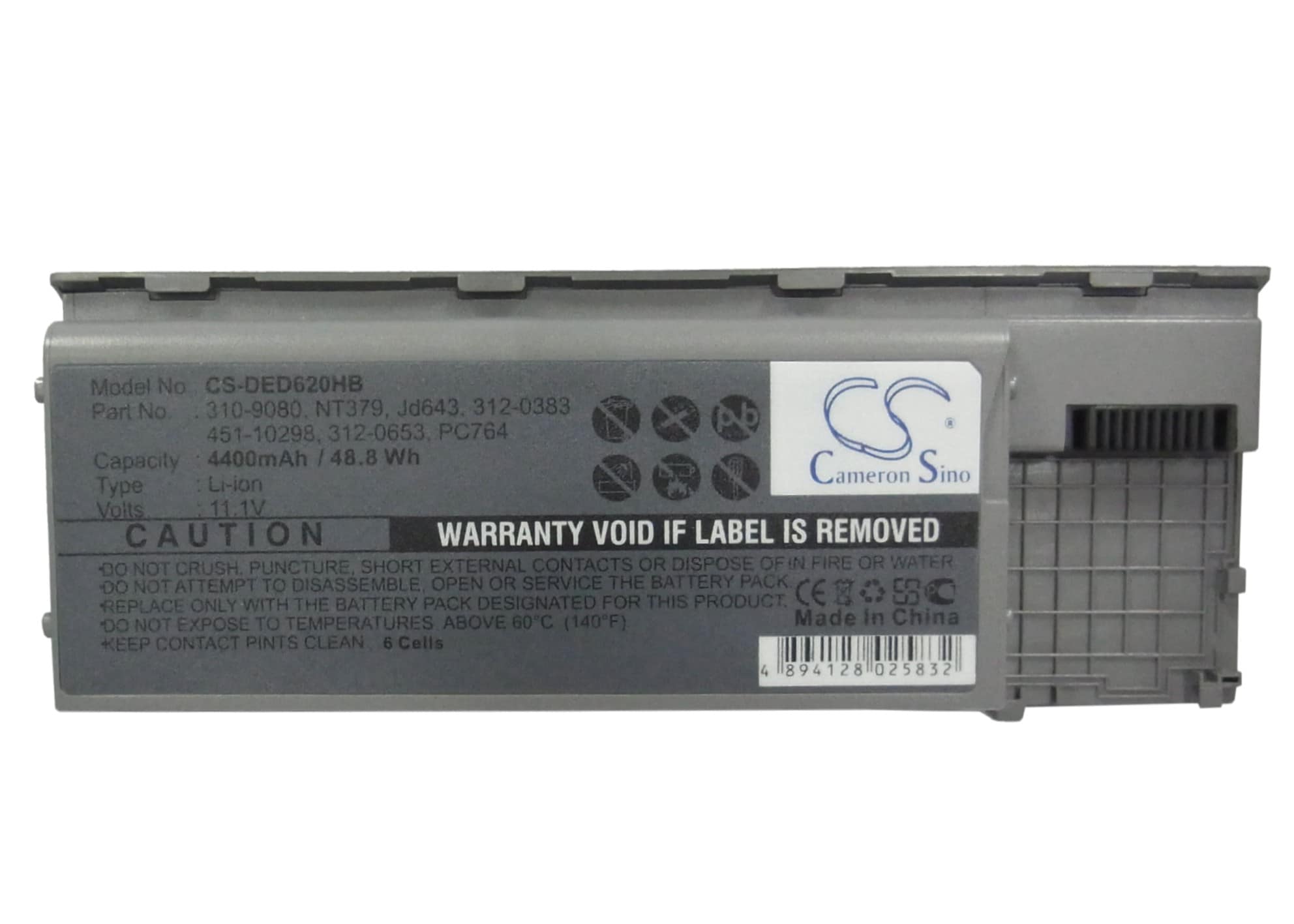 Batteri til bærbar PC for DELL Latitude D620, Latitude D630, Precision M2300 og andre.