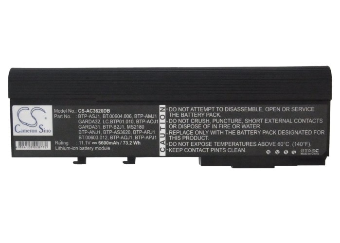 Batteri til bærbar PC for Acer Aspire 5550, TravelMate 6252 og andre.