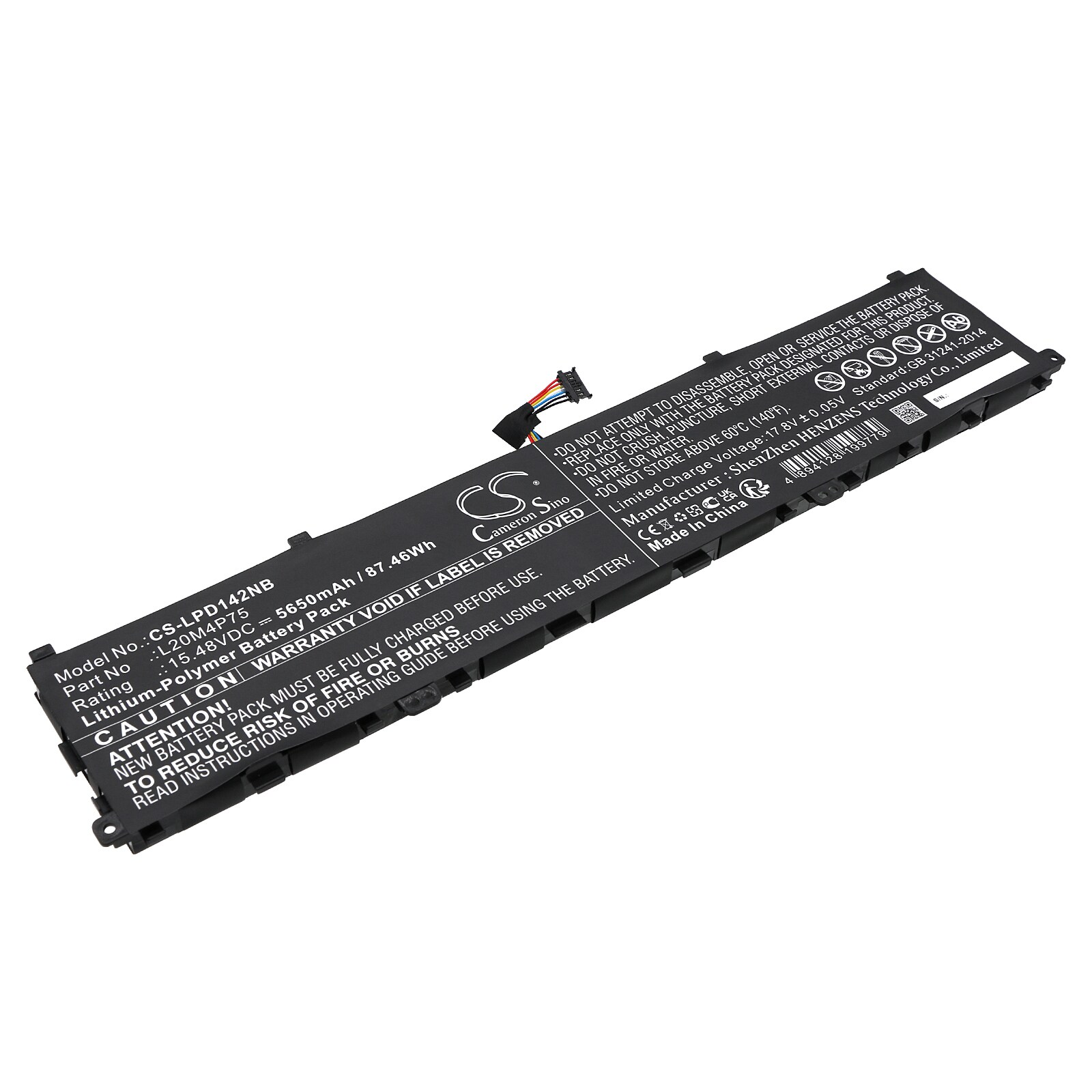 Batteri til bærbar PC for Lenovo ThinkPad P1 Gen 4 20Y3000KMS og andre.