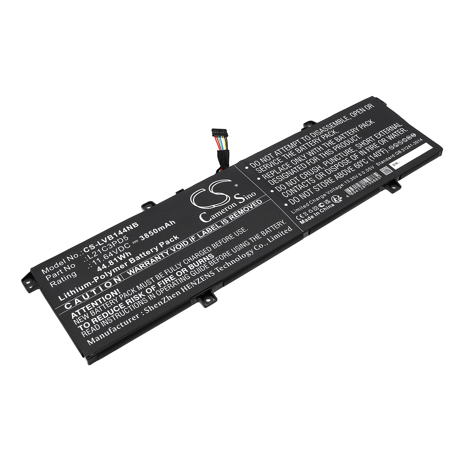 Batteri til bærbar PC for Lenovo ThinkBook 14 G4 IAP 21CX0036MJ og andre.
