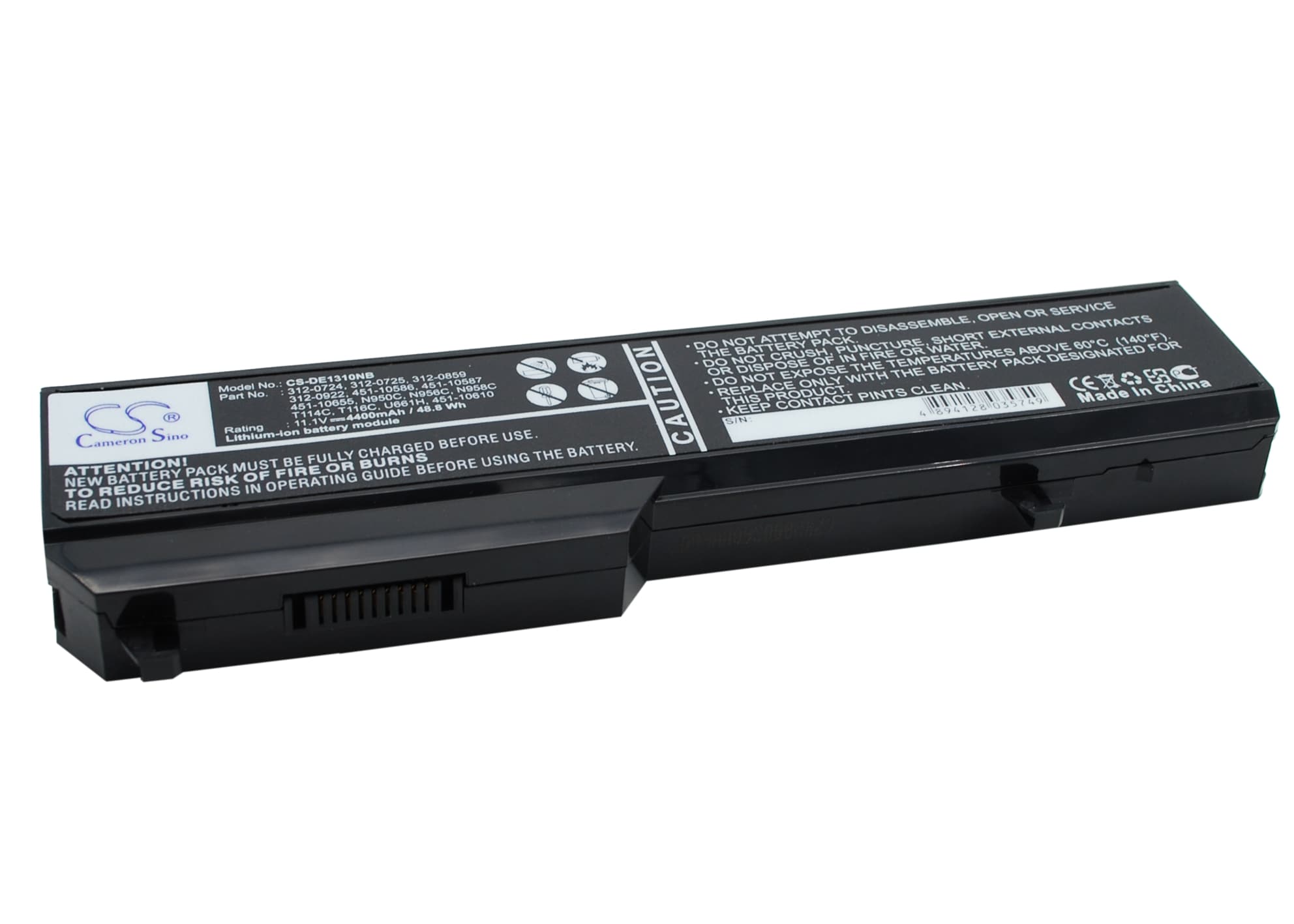 Batteri til bærbar PC for DELL Vostro 1310, Vostro 1510, Vostro 2510 og andre.
