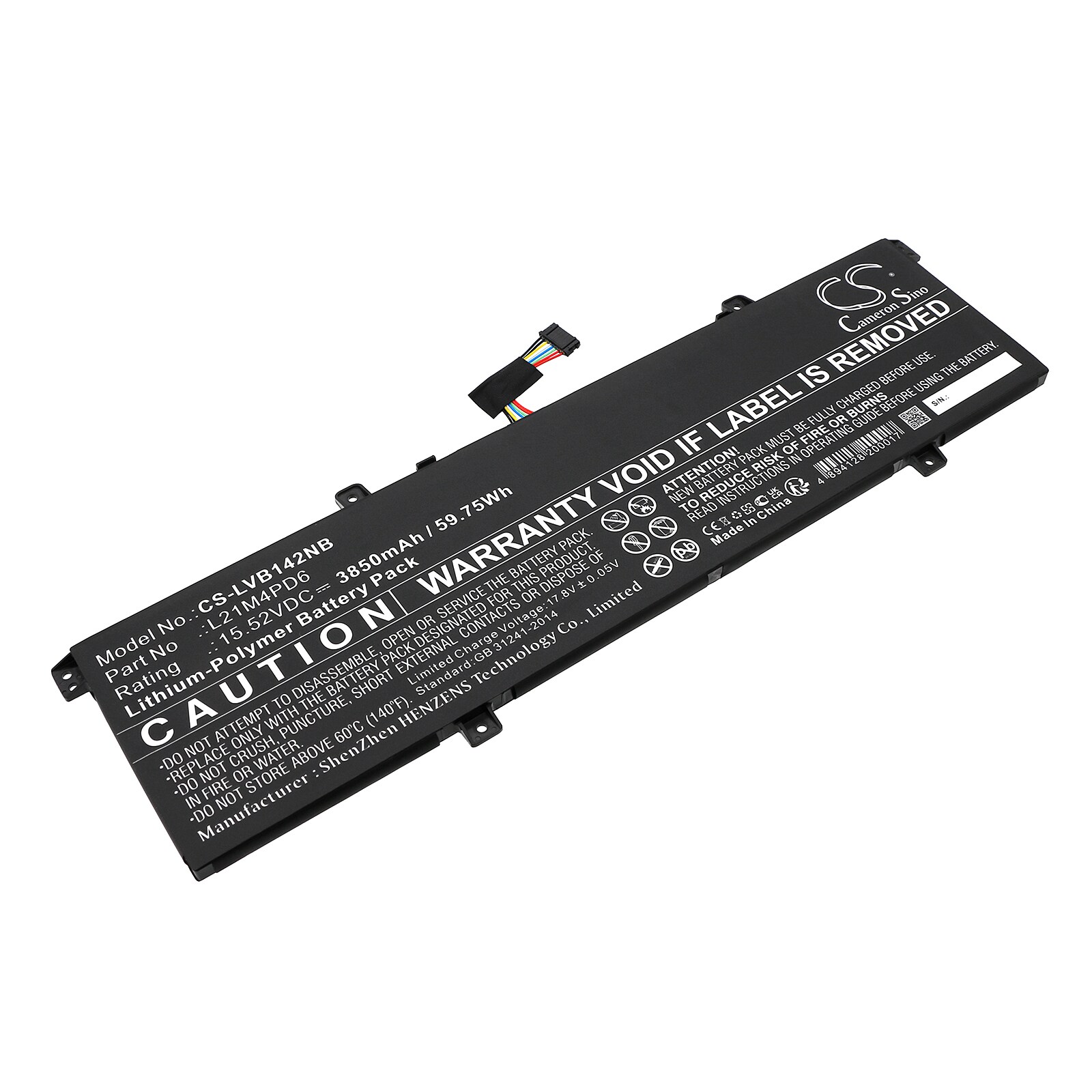 Batteri til bærbar PC for Lenovo ThinkBook 14 G4 IAP 21CX000HRE og andre.