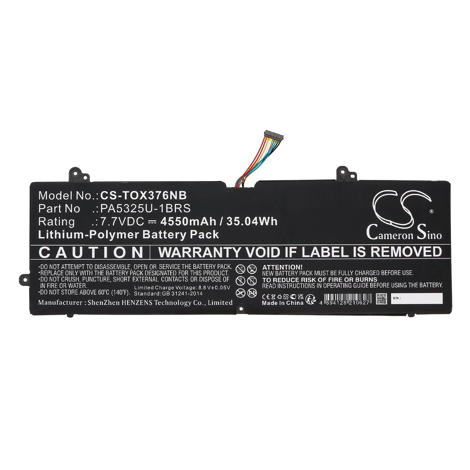 Batteri til bærbar PC for Toshiba Port g X30T-E-113, Portege X30 og andre.