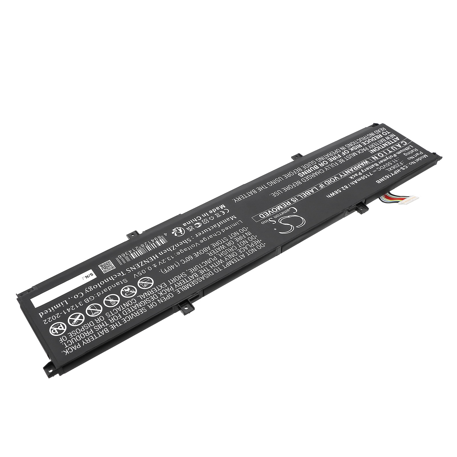 Batteri til bærbar PC for HP 16-f0035nr, 16t-f000, ENVY 16-H0000CI og andre.