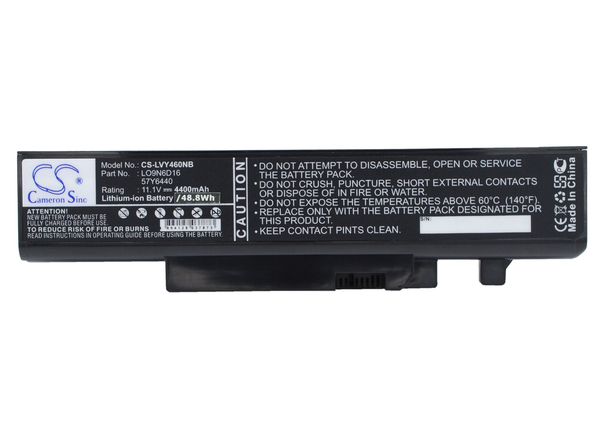 Batteri til bærbar PC for Lenovo IdeaPad Y460, IdeaPad Y560 og andre.