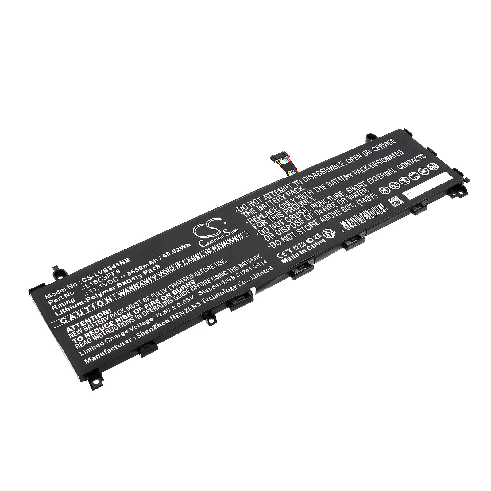 Batteri til bærbar PC for Lenovo IdeaPad S340-13IML og andre.