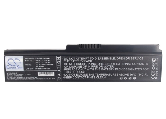 Batteri til bærbar PC for Toshiba Satellite L700, Satellite L700-T10R og andre.