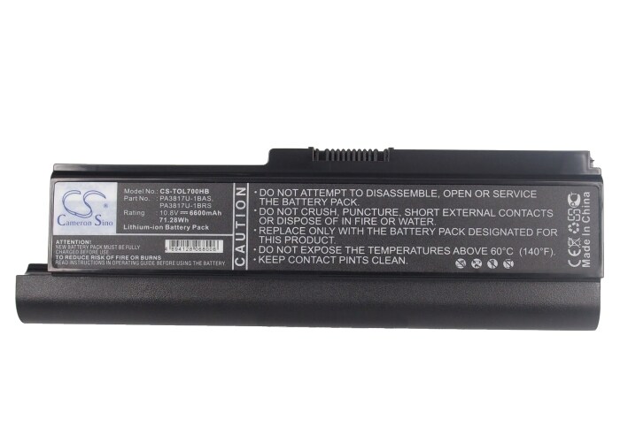 Batteri til bærbar PC for Toshiba Satellite L700, Satellite L700-T10R og andre.