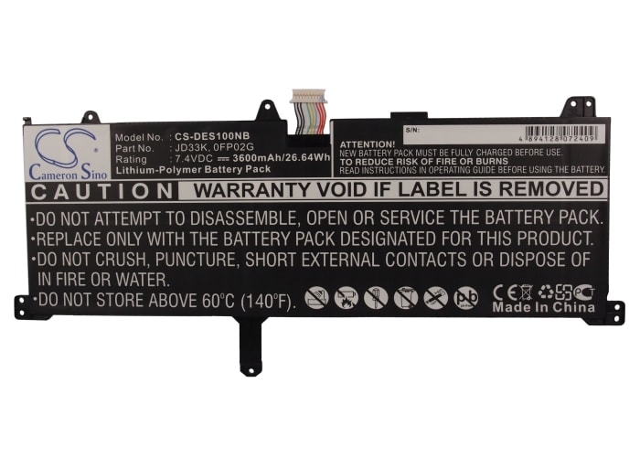 Batteri til bærbar PC for DELL XPS 10