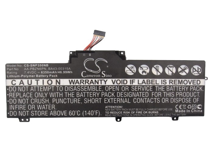 Batteri til bærbar datamaskin for Samsung NP350U2A, NP350U2Y, NP350U2B