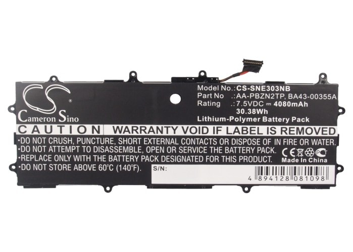 Batteri til bærbar PC for Samsung XE303C12, XE303C12-A01US og andre.