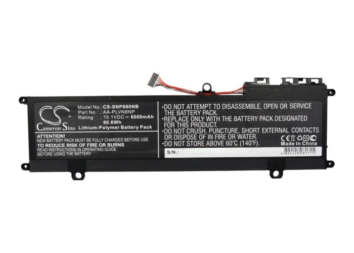 Batteri til bærbar PC for Samsung NP880Z5E, NP880Z5E-X01, NP880Z5E-X01UB og andre.