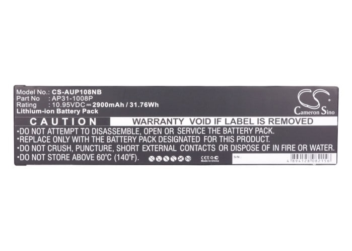 Batteri til bærbar PC for Asus Eee PC 1008, Eee PC 1008P, Eee PC 1008KR