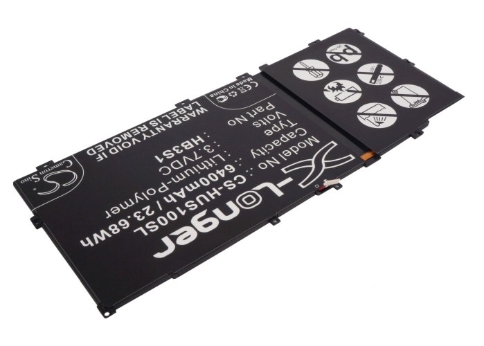 Batteri til bærbar PC for Huawei MediaaPad 10FHD, MediaaPad S10 og andre.
