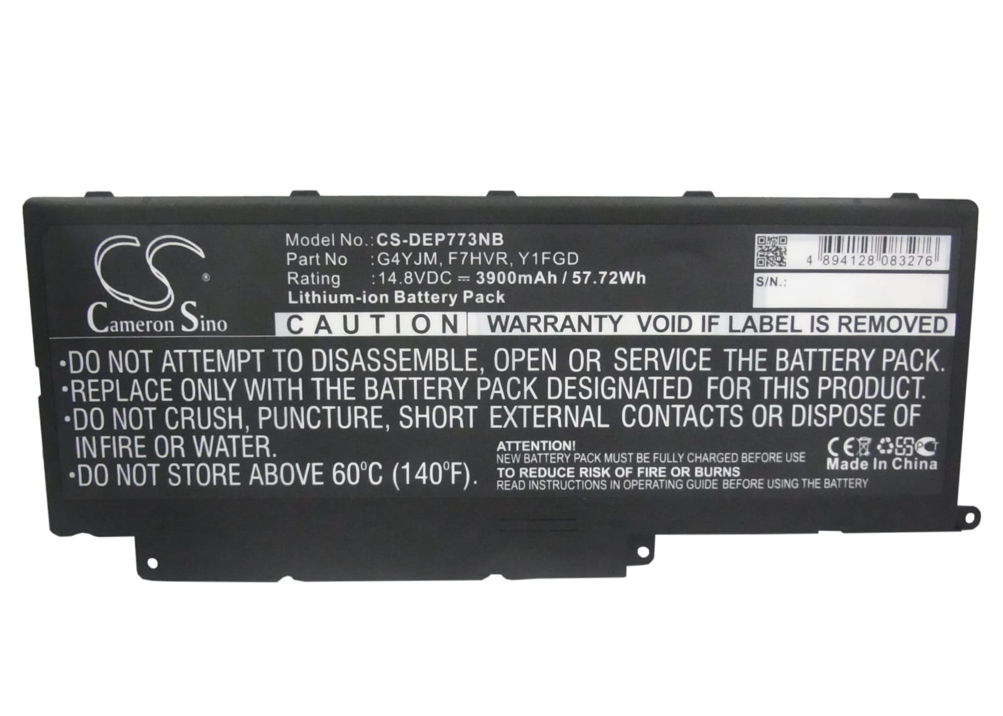 Batteri til bærbar PC for DELL Inspiron 7737, Inspiron 15-7537 P36F og andre.