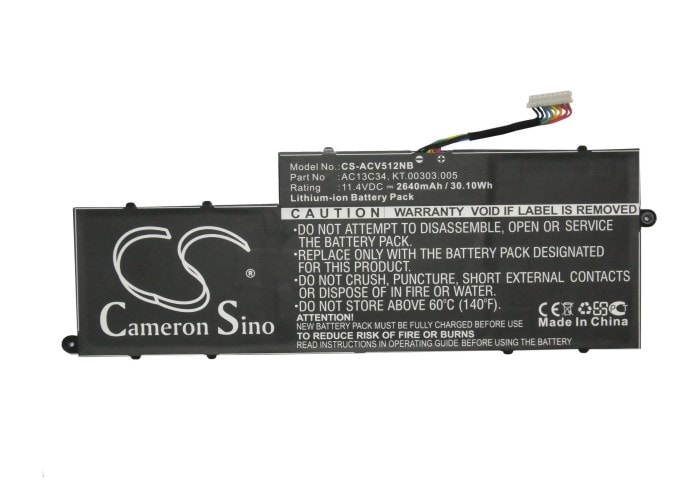 Batteri til bærbar PC for Acer Aspire V5-122P, Aspire V5 122P og andre.