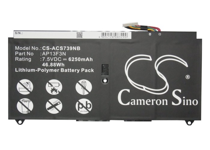 Batteri til bærbar PC for Acer Aspire S7-392, Aspire S7-392-54208g12tws og andre.