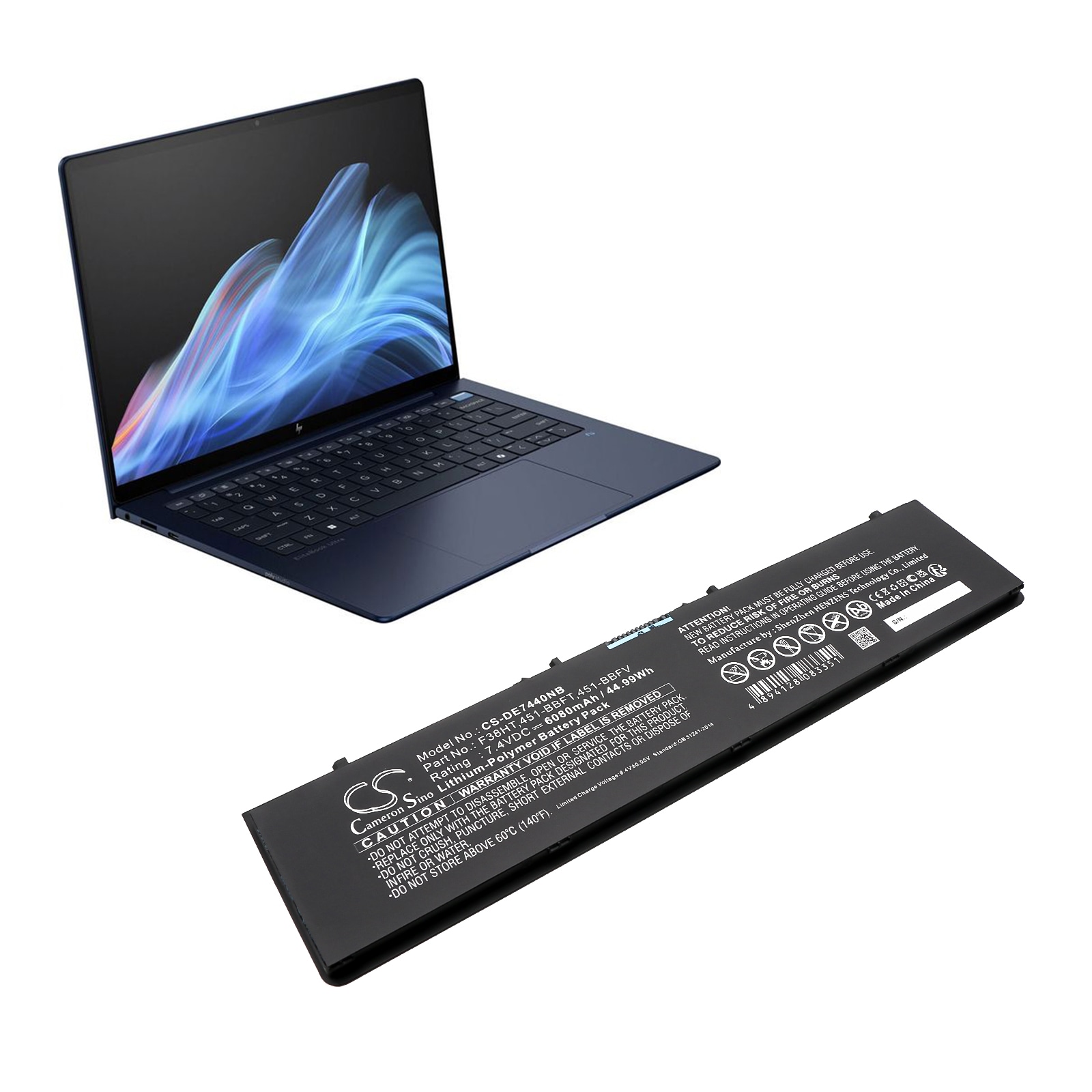 Batteri til bærbar PC for DELL Latitude E7440, Latitude 14 7000 og andre.