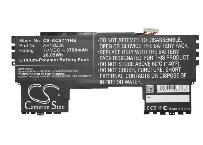 Batteri til bærbar PC for Acer Aspire Aspire S7 11", Aspire S7 Ultrabook IPS og andre.