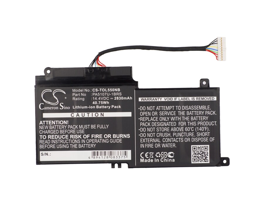 Batteri til bærbar PC for Toshiba Satellite S55t, Satellite L55t og andre.