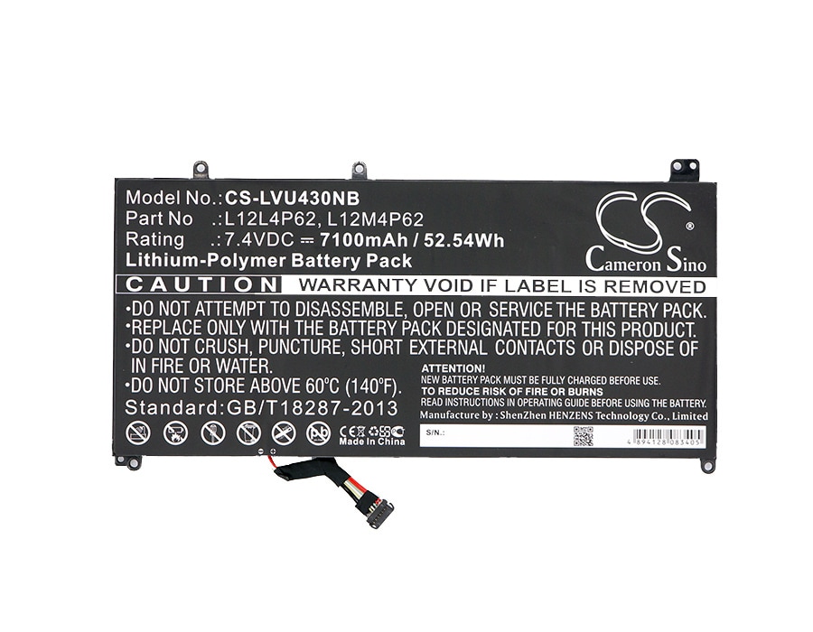 Batteri til bærbar PC for Lenovo IdeaPad U430, IdeaPad U430 Touch-59371574 og andre.