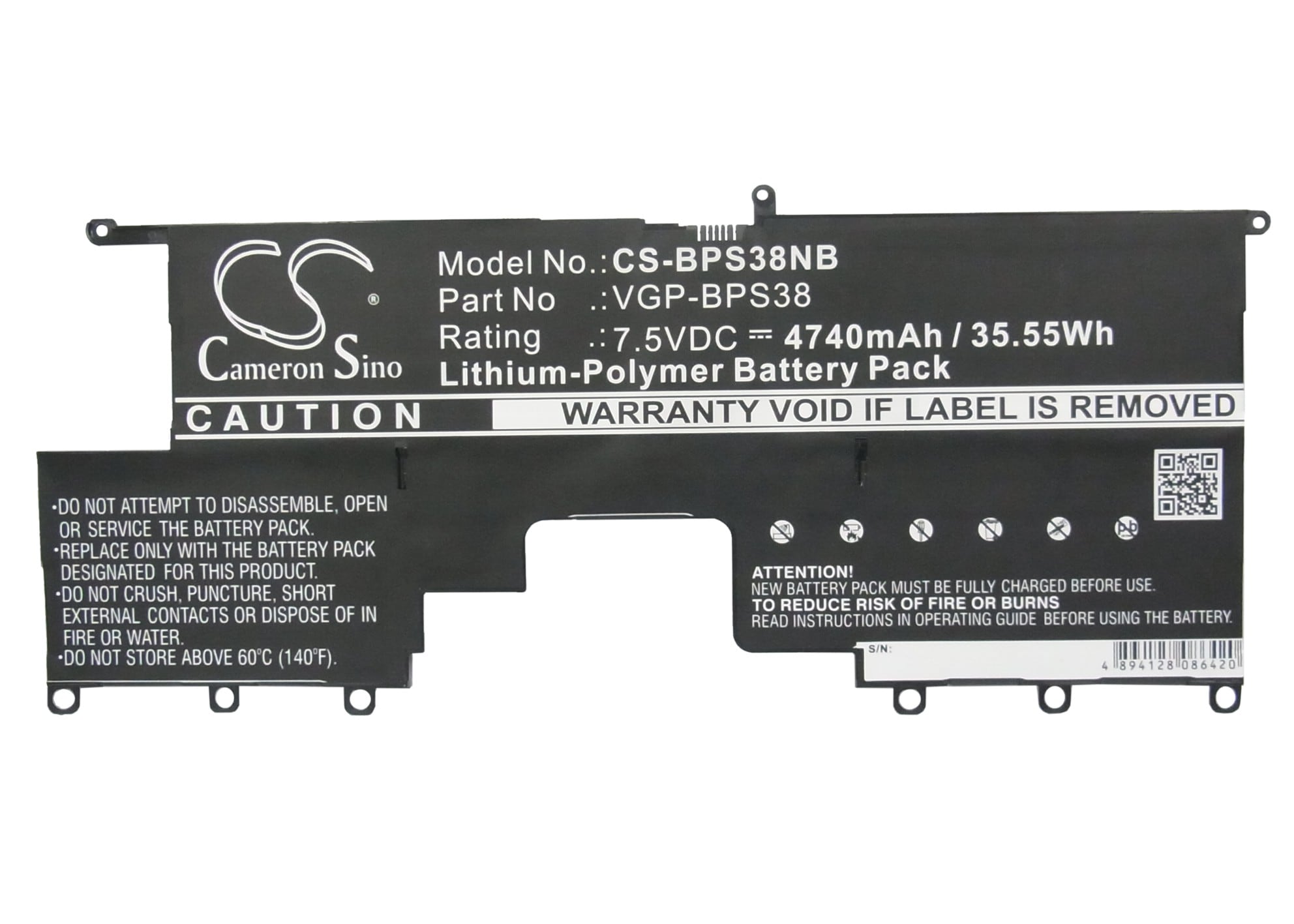 Batteri til bærbar PC for Sony VAIO Pro 13, SVP1322YCW, SVP13229PW og andre.