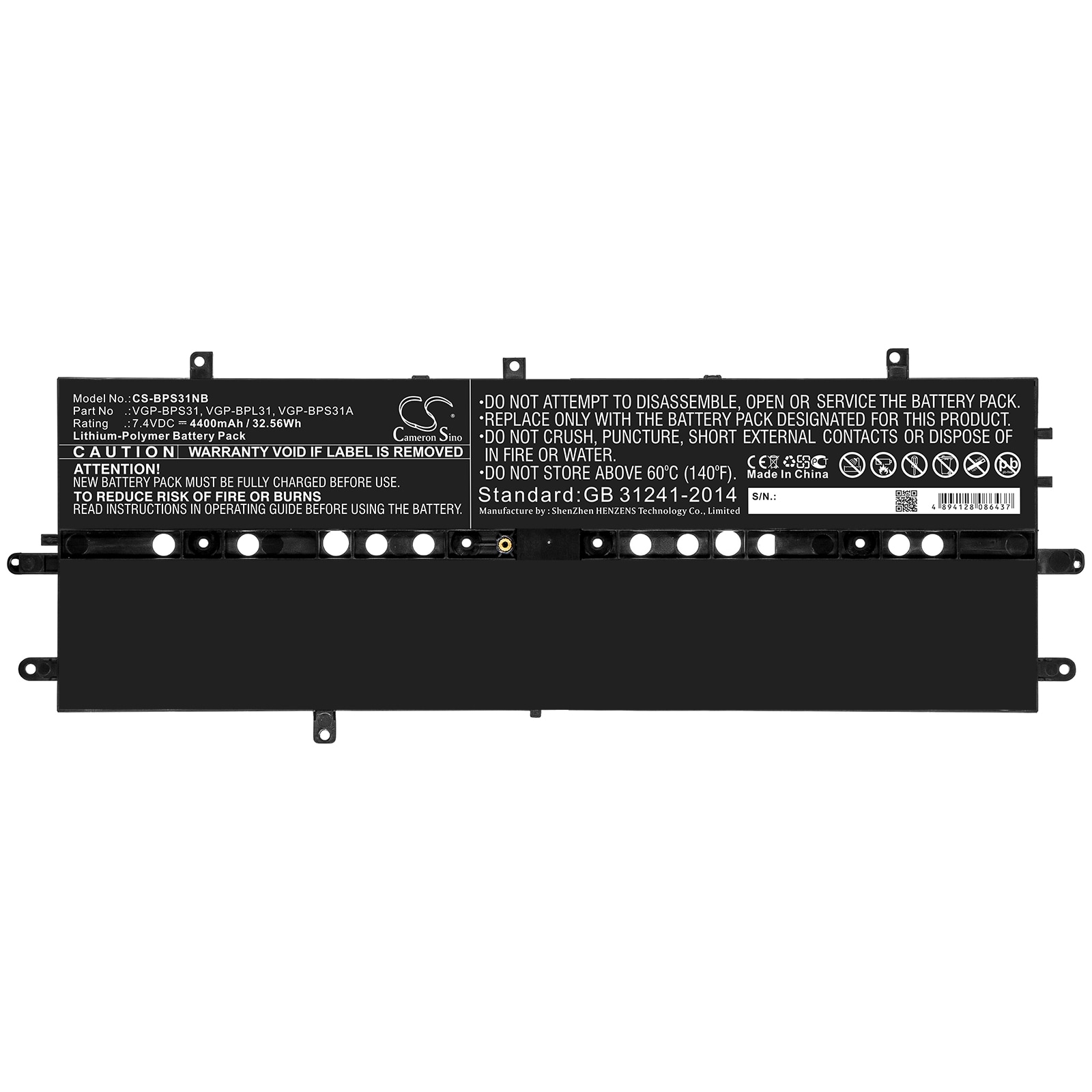 Batteri til bærbar PC for Sony VAIO Duo 11, SVD11215CW/B, SVD11215CG og andre.
