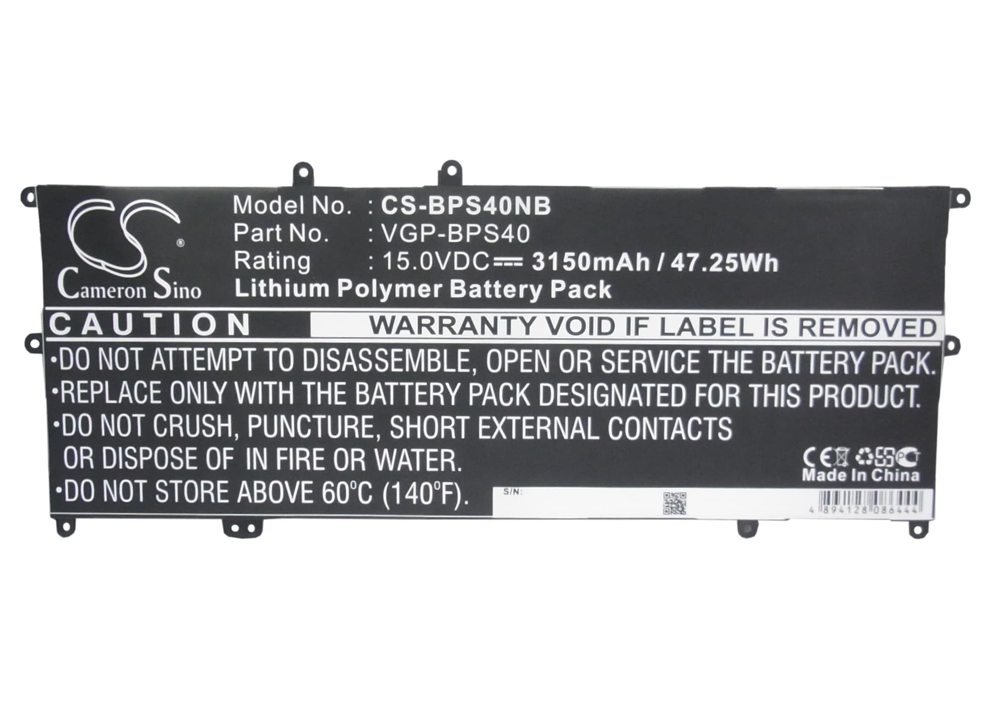 Batteri til bærbar PC for Sony VAIO Fit 15A, SVF15N18PW, SVF15N13CW og andre.