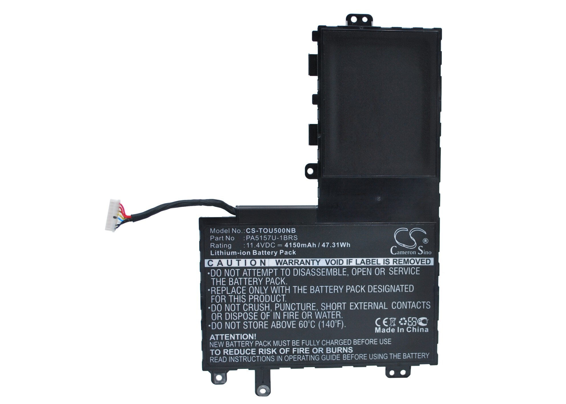 Batteri til bærbar PC for Toshiba Satellite U40T-A, Satellite M40-A og andre.
