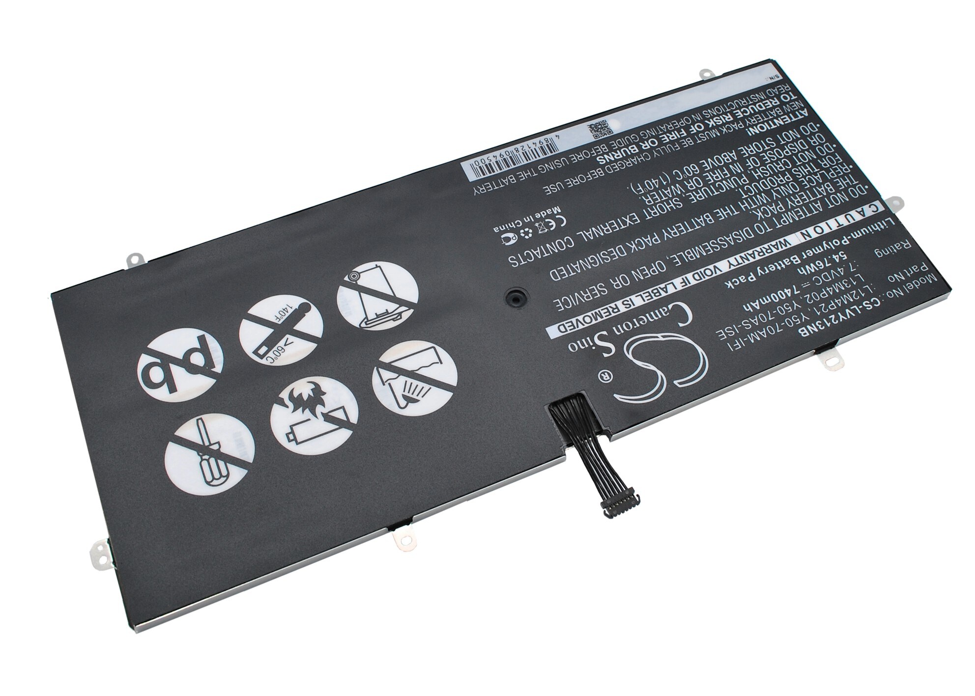 Batteri til bærbar PC for Lenovo Yoga 2 Pro Ultrabook, Yoga 2 Ultrabook og andre.