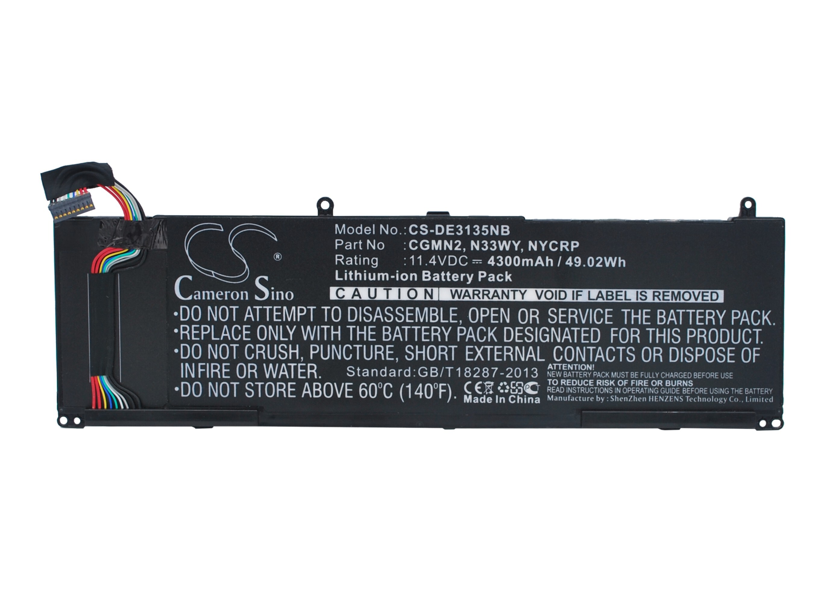 Batteri til bærbar PC for DELL Inspiron 3135, Inspiron 11-3137 og andre