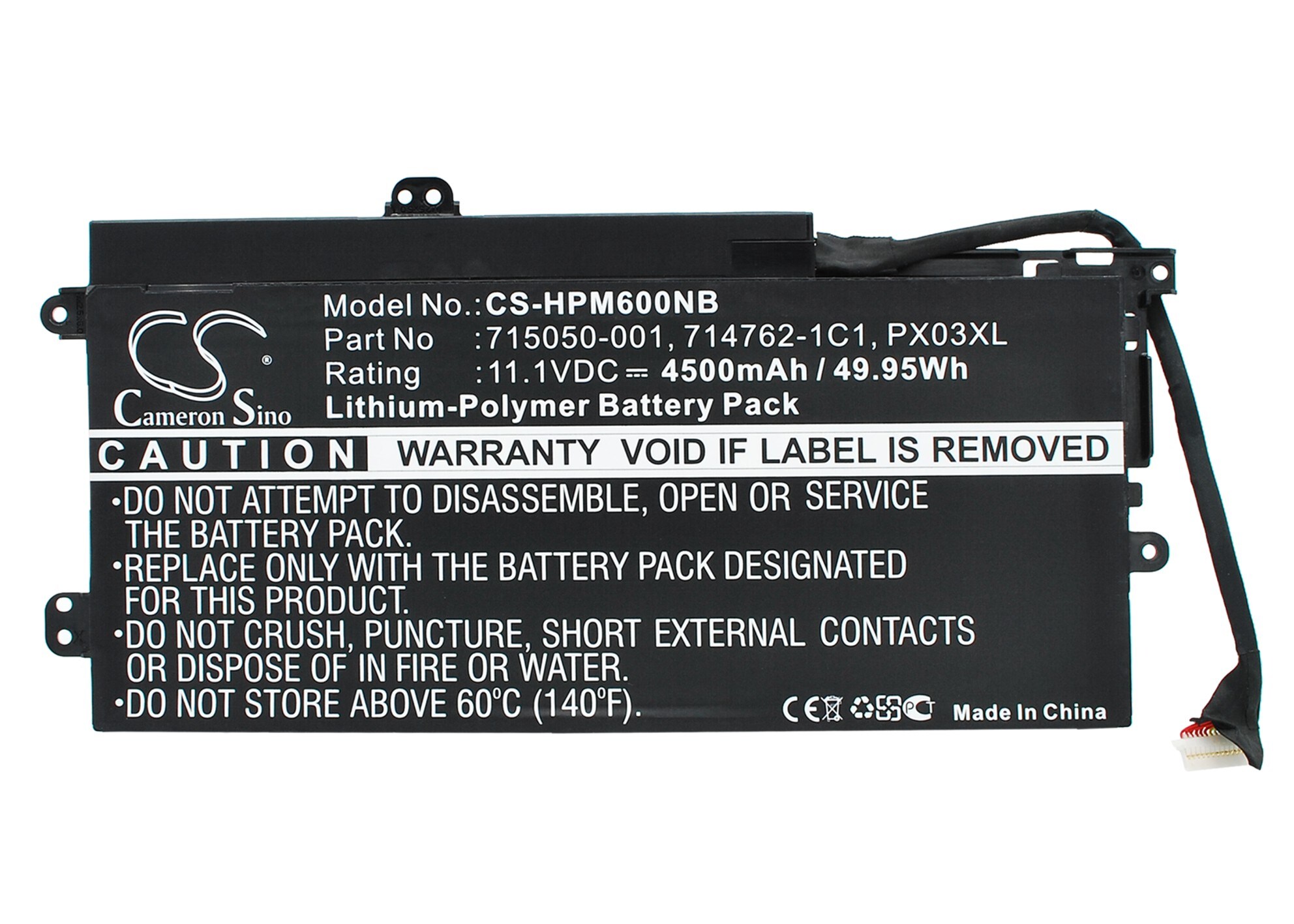 Batteri til bærbar PC for HP ENVY M6, ENVY M6-K, TPN-C109 og andre