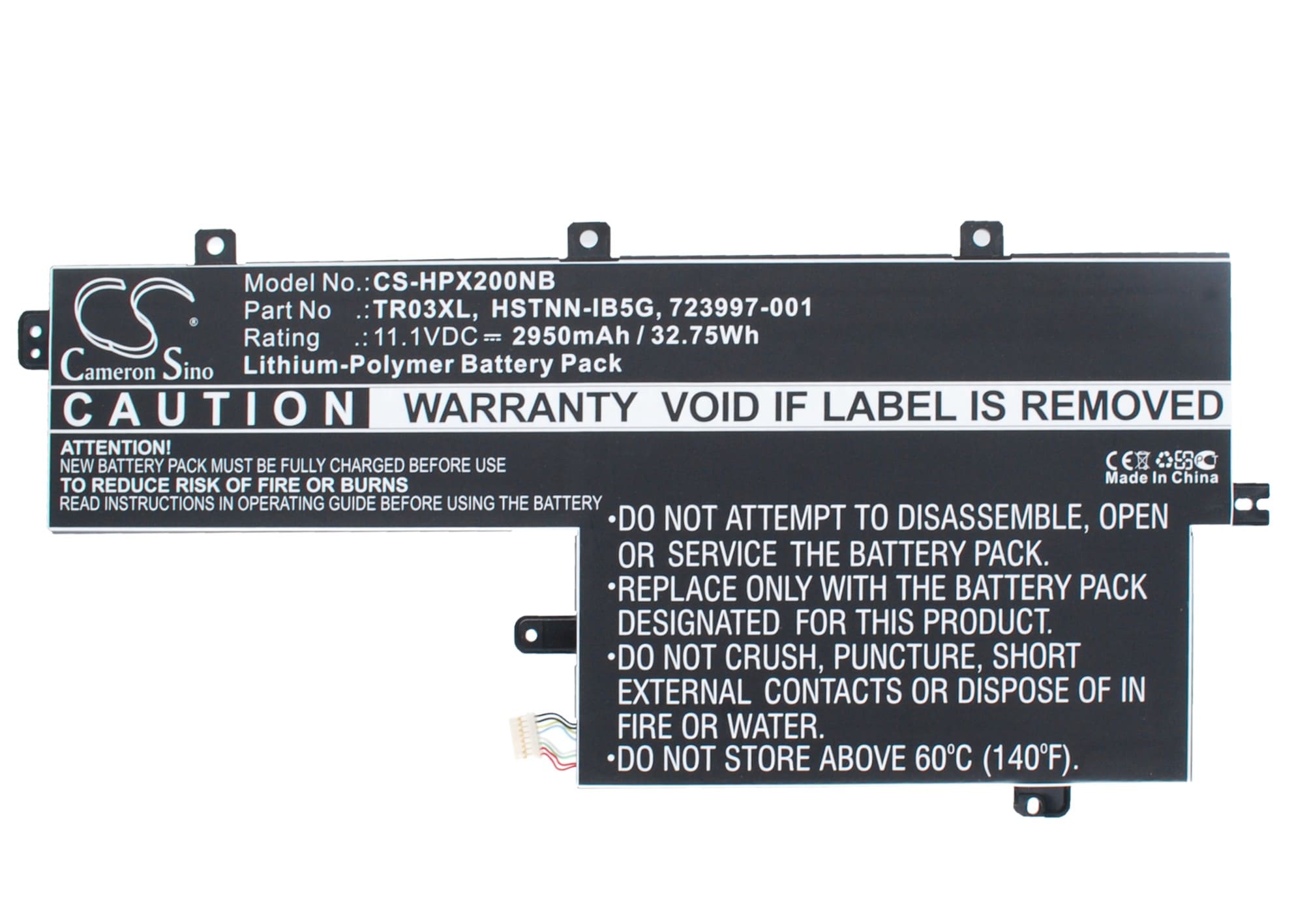 Batteri til bærbar PC for HP Split X2 13-G110DX, TPN-W110 og andre