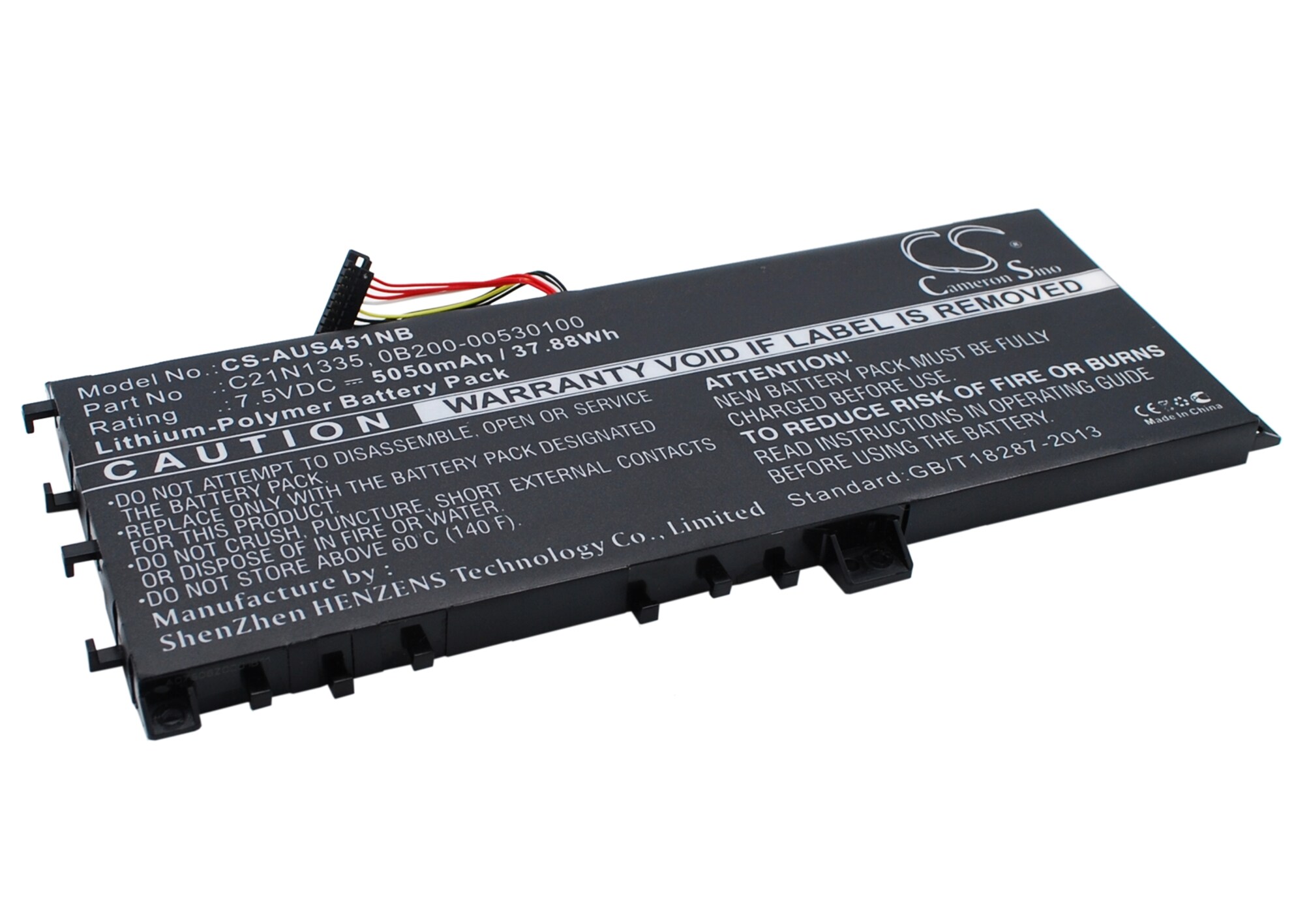 Batteri til bærbar PC for Asus VivoBook S451, VivoBook S451LA og andre.