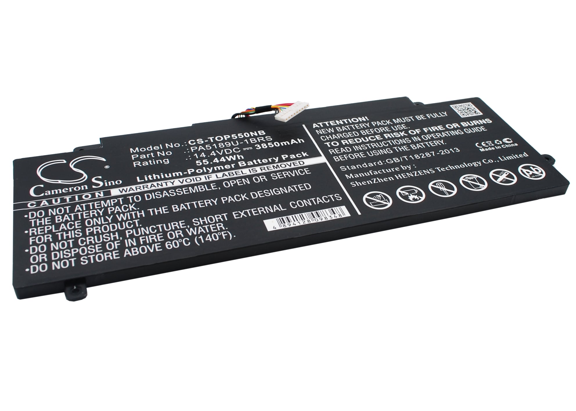 Batteri til bærbar PC for Toshiba Satellite P55W-B, Satellite P55W-B5224 og andre.
