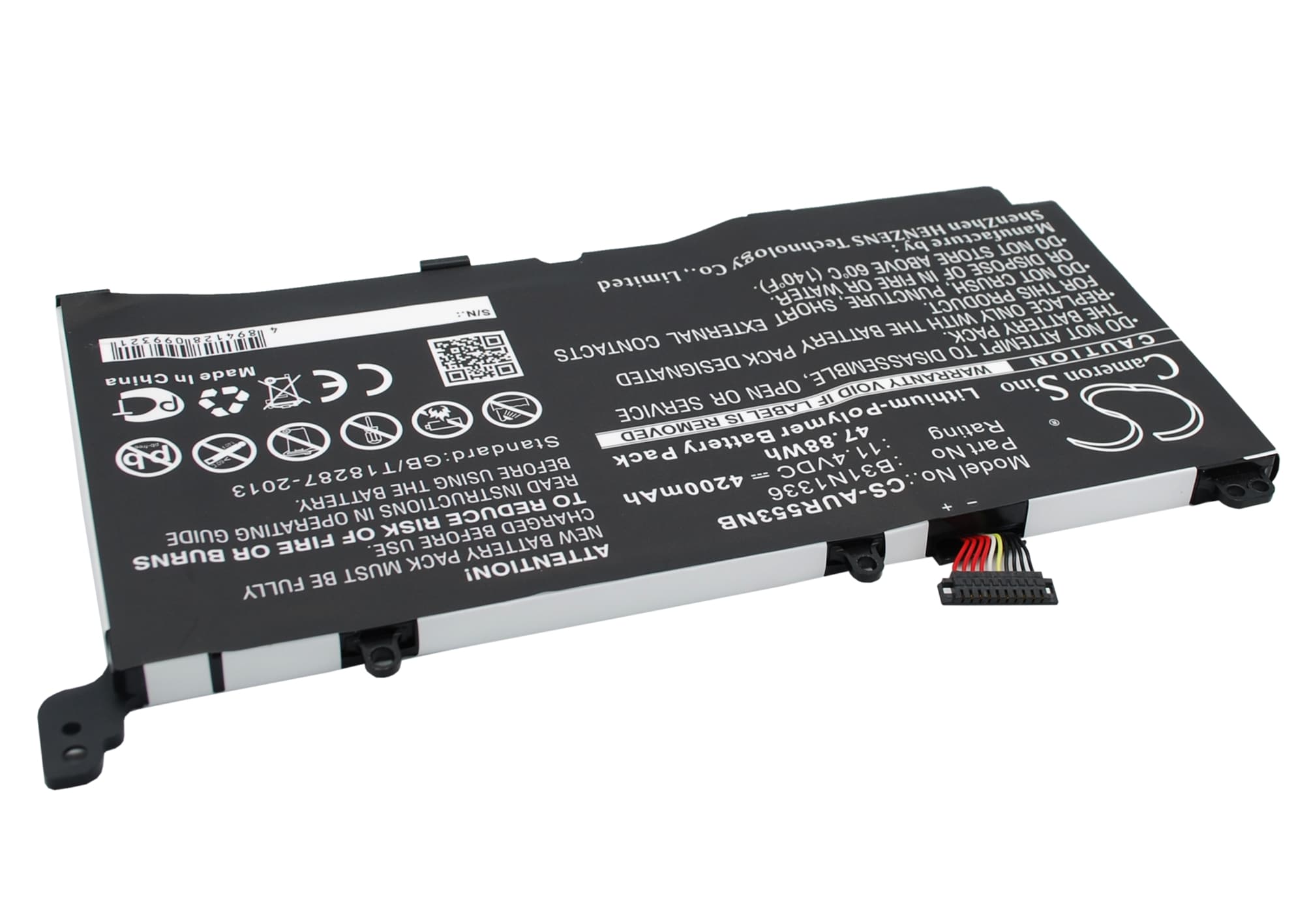 Batteri til bærbar PC for Asus R553LN, R553LN-XO106H-BE, R553LF og andre.