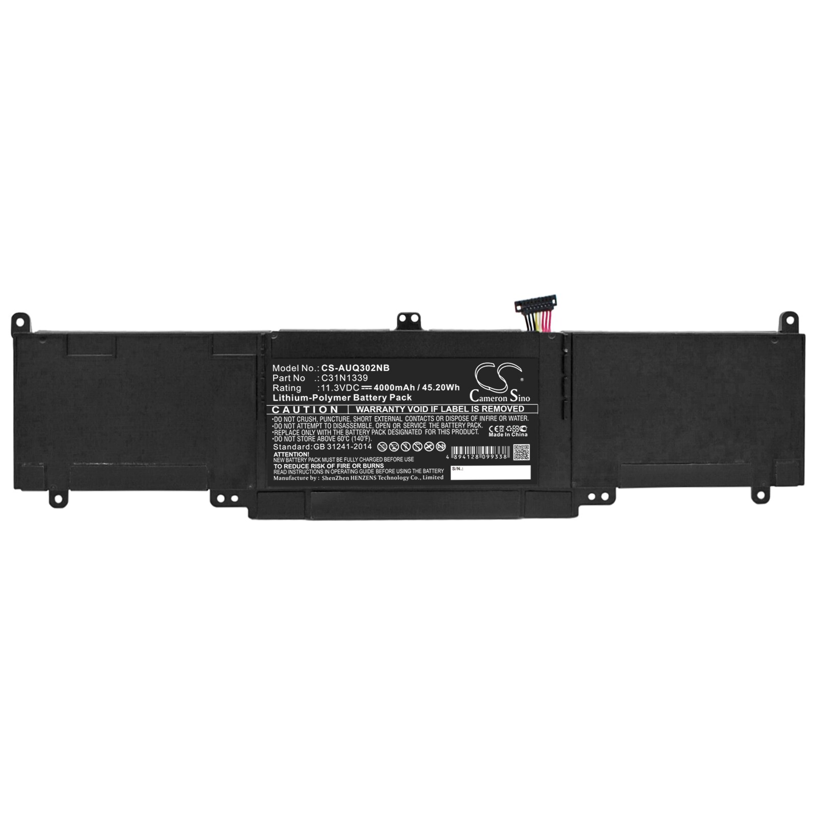 Batteri til bærbar PC for Asus Q302L, Q302LA, Q302LG og andre.
