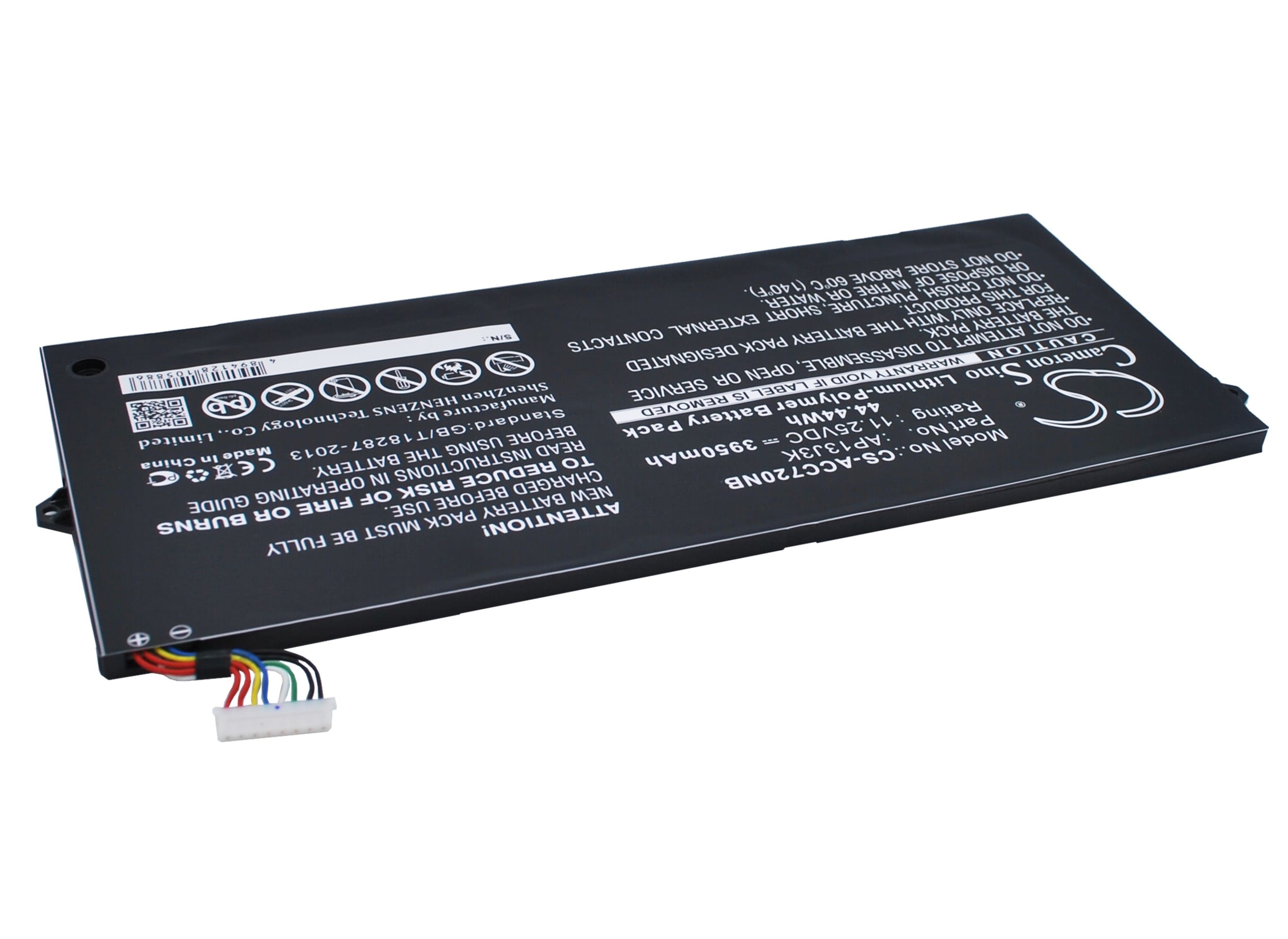 Batteri til bærbar PC for Acer Chromebook 11,6", Chromebook C720 og andre