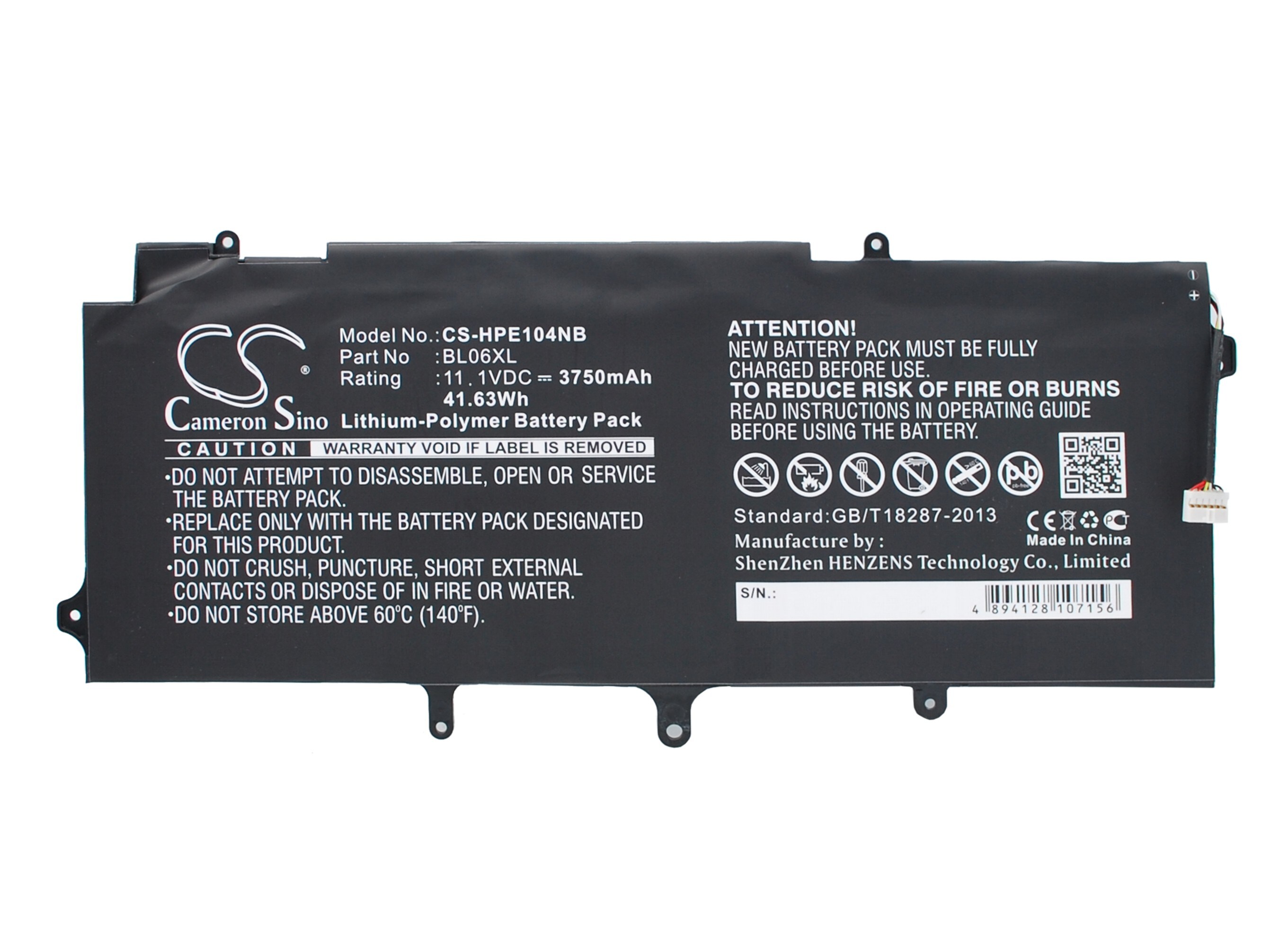 Batteri til bærbar PC for HP EliteBook 1040, EliteBook Folio 1040 G1 og andre