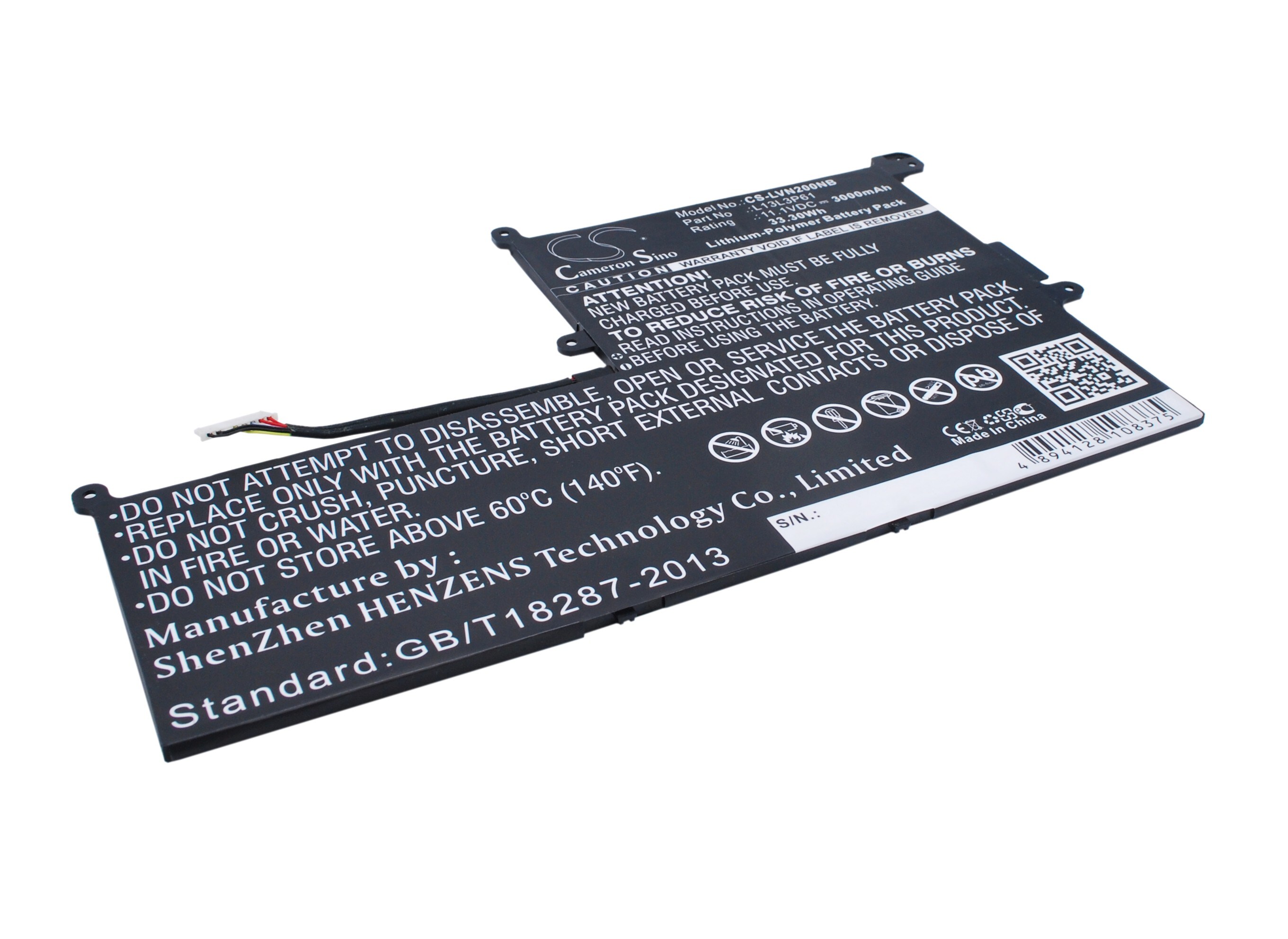 Batteri til bærbar PC for Lenovo Chromebook N20P, Chromebook 11.6 og andre.