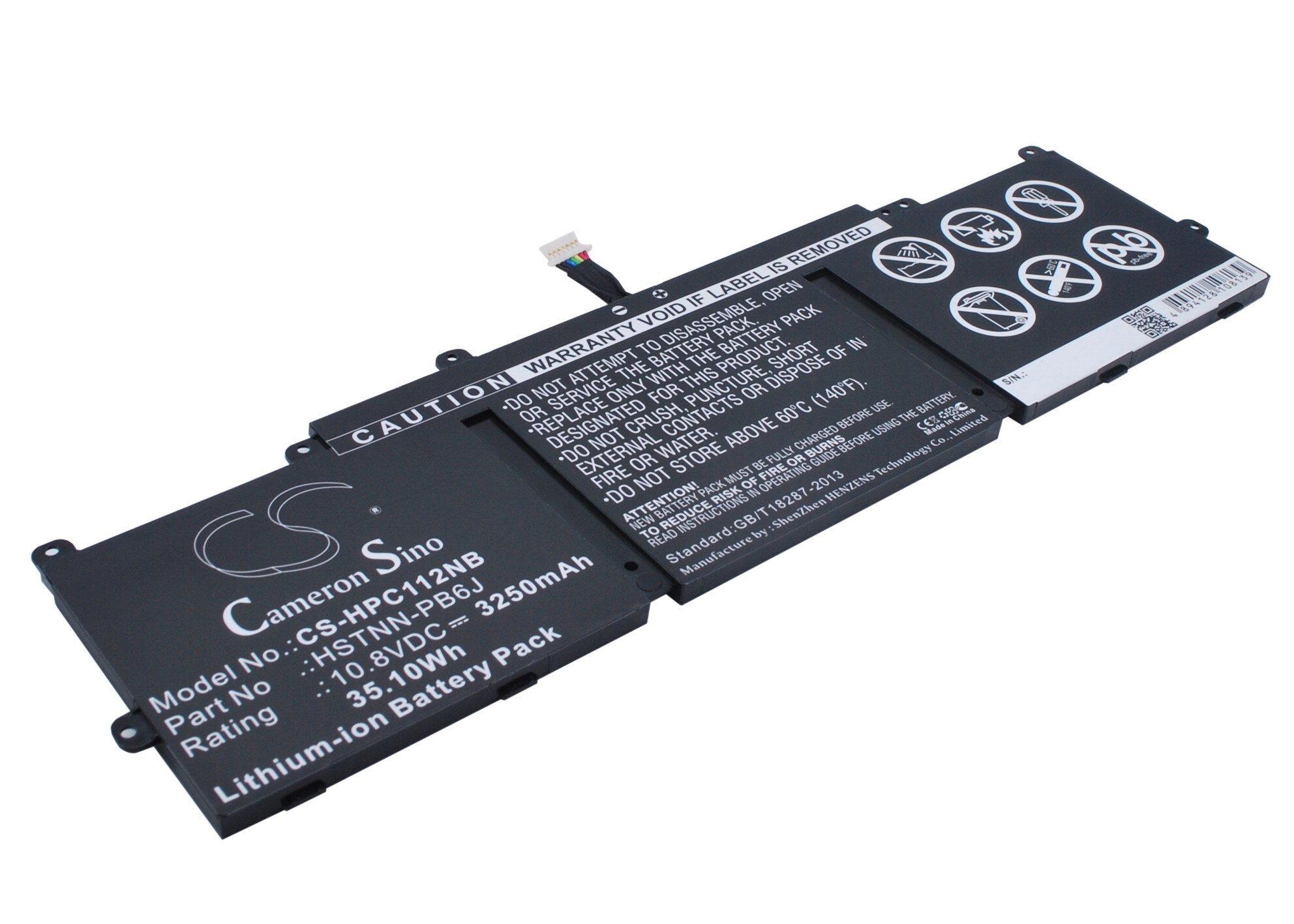 Batteri til bærbar PC for HP Chromebook 11-2101tu, Chromebook 11-2110nr og andre.